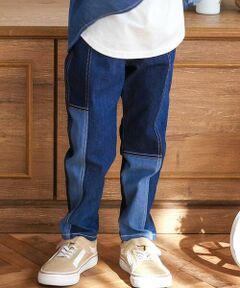 SLAP SLIP / スラップ スリップ デニムパンツ | はたらくくるまブランドネームタグ切り替えパンツ(80~130cm)