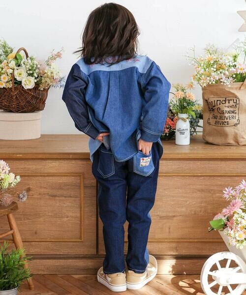 SLAP SLIP / スラップ スリップ デニムパンツ | はたらくくるまブランドネームタグ切り替えパンツ(80~130cm) | 詳細2