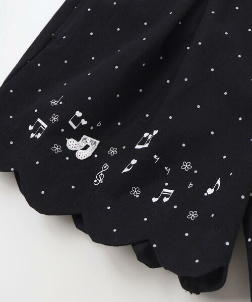 SLAP SLIP / スラップ スリップ ショート・ハーフ・半端丈パンツ | キラキラプリント裾スカラップリボン付きショートパンツ(90~130cm) | 詳細5