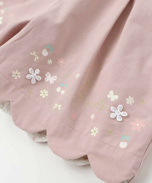 SLAP SLIP / スラップ スリップ ショート・ハーフ・半端丈パンツ | キラキラプリント裾スカラップリボン付きショートパンツ(90~130cm) | 詳細7