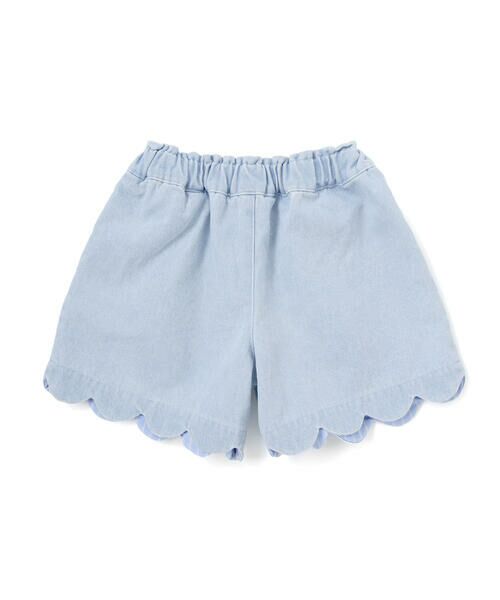 SLAP SLIP / スラップ スリップ ショート・ハーフ・半端丈パンツ | キラキラプリント裾スカラップリボン付きショートパンツ(90~130cm) | 詳細13