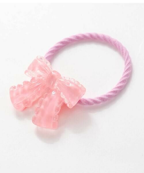 SLAP SLIP / スラップ スリップ ヘアゴム・シュシュ | ぷっくりつるつるモチーフ花＆リボンヘアゴム2点セット | 詳細3