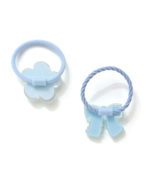 SLAP SLIP / スラップ スリップ ヘアゴム・シュシュ | ぷっくりつるつるモチーフ花＆リボンヘアゴム2点セット | 詳細4