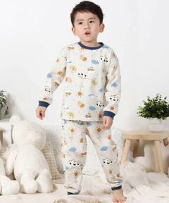 SLAP SLIP / スラップ スリップ ルームウェア | 【スララク/腹巻き一体型/吸汗速乾】みんな快眠！みんみんパジャマ 上下セット(80~130cm)