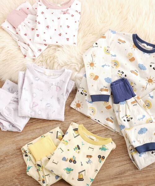 SLAP SLIP / スラップ スリップ ルームウェア | 【スララク/腹巻き一体型/吸汗速乾】みんな快眠！みんみんパジャマ 上下セット(80~130cm) | 詳細7