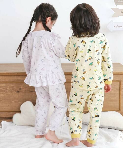 SLAP SLIP / スラップ スリップ ルームウェア | 【スララク/腹巻き一体型/吸汗速乾】みんな快眠！みんみんパジャマ 上下セット(80~130cm) | 詳細10