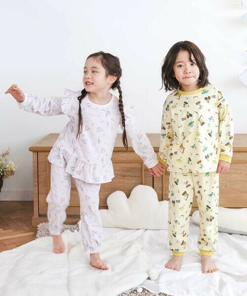 SLAP SLIP / スラップ スリップ ルームウェア | 【スララク/腹巻き一体型/吸汗速乾】みんな快眠！みんみんパジャマ 上下セット(80~130cm) | 詳細17