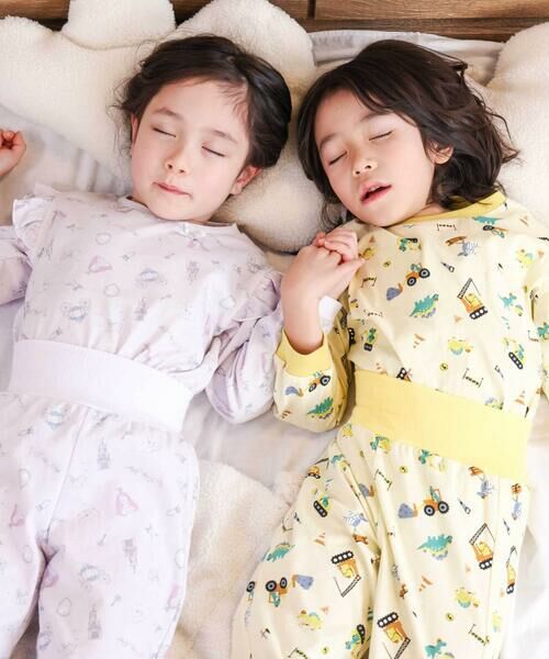 SLAP SLIP / スラップ スリップ ルームウェア | 【スララク/腹巻き一体型/吸汗速乾】みんな快眠！みんみんパジャマ 上下セット(80~130cm) | 詳細16