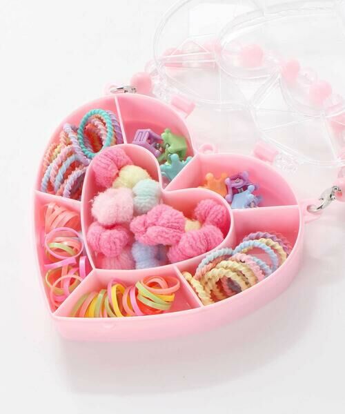 SLAP SLIP / スラップ スリップ ヘアゴム・シュシュ | ハートミラーケース付きヘアアクセサリーセット | 詳細4