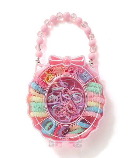 SLAP SLIP / スラップ スリップ ヘアゴム・シュシュ | ハートミラーケース付きヘアアクセサリーセット（ピンク系(ミラー)）