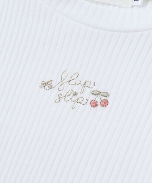 SLAP SLIP / スラップ スリップ Tシャツ | 肩フリルキラッとラメ刺しゅう長袖Tシャツ(80~130cm) | 詳細5