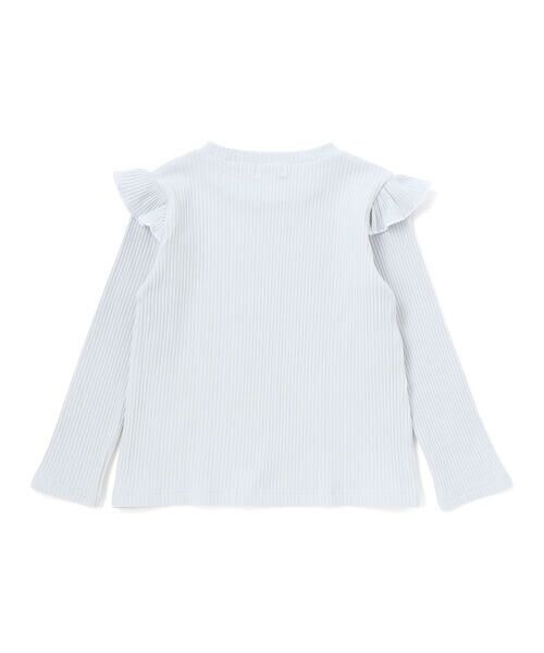 SLAP SLIP / スラップ スリップ Tシャツ | 肩フリルキラッとラメ刺しゅう長袖Tシャツ(80~130cm) | 詳細7