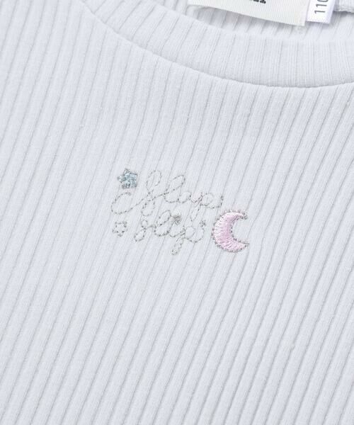 SLAP SLIP / スラップ スリップ Tシャツ | 肩フリルキラッとラメ刺しゅう長袖Tシャツ(80~130cm) | 詳細9