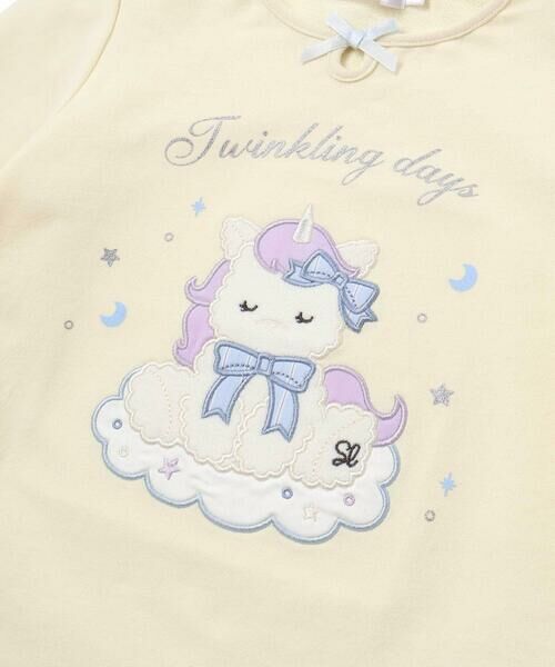 SLAP SLIP / スラップ スリップ Tシャツ | ユニコーンウサギアニマルモチーフ裾スカラップ長袖Tシャツ(80~130cm) | 詳細6