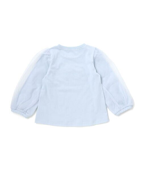 SLAP SLIP / スラップ スリップ Tシャツ | シナモロールポムポムプリンフロントプリント袖チュールTシャツ(80~130cm) | 詳細5