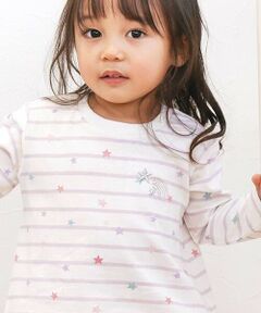 SLAP SLIP / スラップ スリップ Tシャツ | 【スララク/防汚加工/オーガニックコットン】ときめきデザイン女の子長袖Tシャツ(80~130cm)