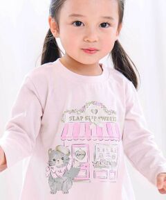 SLAP SLIP / スラップ スリップ Tシャツ | 【スララク/防汚加工/オーガニックコットン】ときめきデザイン女の子長袖Tシャツ(80~130cm)