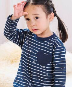 SLAP SLIP / スラップ スリップ Tシャツ | 【スララク/防汚加工/オーガニックコットン】ときめきデザイン女の子長袖Tシャツ(80~130cm)