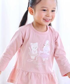 SLAP SLIP / スラップ スリップ Tシャツ | 【スララク/防汚加工/オーガニックコットン】ときめきデザイン女の子長袖Tシャツ(80~130cm)