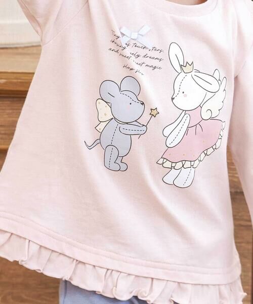 SLAP SLIP / スラップ スリップ Tシャツ | 【スララク/防汚加工/オーガニックコットン】ときめきデザイン女の子長袖Tシャツ(80~130cm) | 詳細3