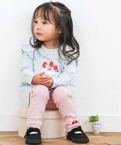 SLAP SLIP / スラップ スリップ Tシャツ | 【スララク/防汚加工/オーガニックコットン】ときめきデザイン女の子長袖Tシャツ(80~130cm) | 詳細8