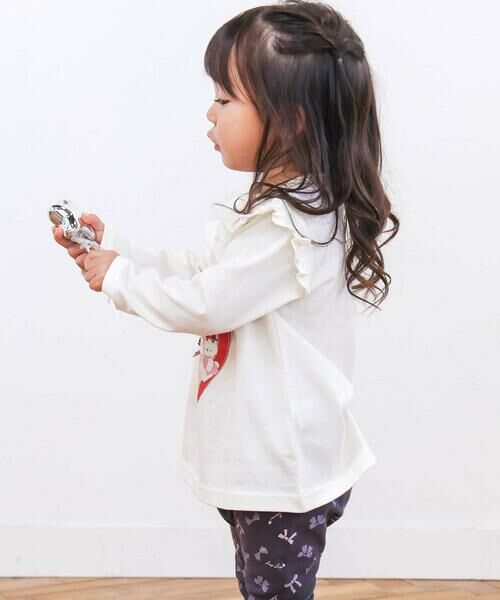 SLAP SLIP / スラップ スリップ Tシャツ | 【スララク/防汚加工/オーガニックコットン】ときめきデザイン女の子長袖Tシャツ(80~130cm) | 詳細13