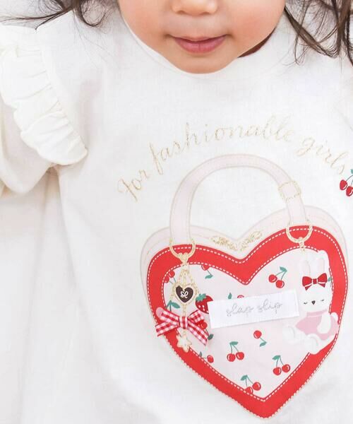 SLAP SLIP / スラップ スリップ Tシャツ | 【スララク/防汚加工/オーガニックコットン】ときめきデザイン女の子長袖Tシャツ(80~130cm) | 詳細14