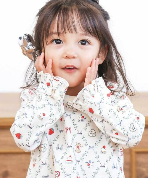 SLAP SLIP / スラップ スリップ Tシャツ | 【スララク/防汚加工/オーガニックコットン】ときめきデザイン女の子長袖Tシャツ(80~130cm) | 詳細19