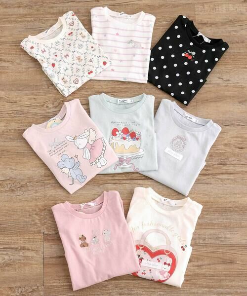 SLAP SLIP / スラップ スリップ Tシャツ | 【スララク/防汚加工/オーガニックコットン】ときめきデザイン女の子長袖Tシャツ(80~130cm) | 詳細21