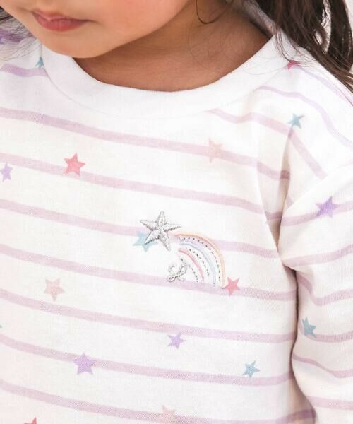 SLAP SLIP / スラップ スリップ Tシャツ | 【スララク/防汚加工/オーガニックコットン】ときめきデザイン女の子長袖Tシャツ(80~130cm) | 詳細26