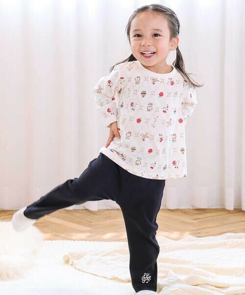 SLAP SLIP / スラップ スリップ Tシャツ | 【スララク/防汚加工/オーガニックコットン】ときめきデザイン女の子長袖Tシャツ(80~130cm) | 詳細9