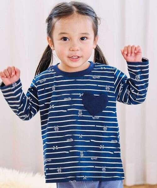 SLAP SLIP / スラップ スリップ Tシャツ | 【スララク/防汚加工/オーガニックコットン】ときめきデザイン女の子長袖Tシャツ(80~130cm) | 詳細14