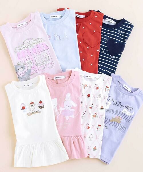 SLAP SLIP / スラップ スリップ Tシャツ | 【スララク/防汚加工/オーガニックコットン】ときめきデザイン女の子長袖Tシャツ(80~130cm) | 詳細16