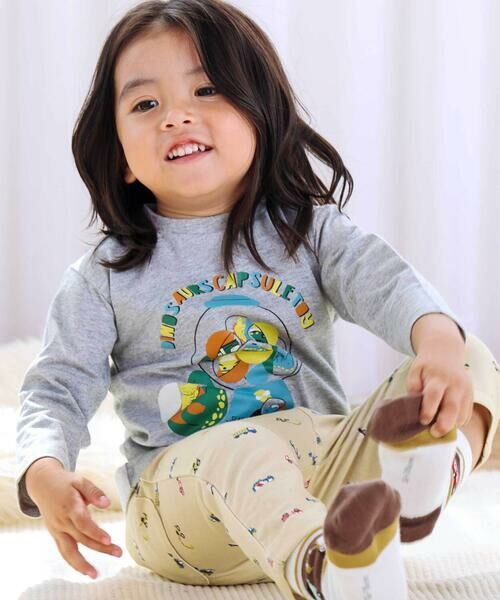 SLAP SLIP / スラップ スリップ Tシャツ | 【スララク/防汚加工/オーガニックコットン】わくわくデザイン男の子長袖Tシャツ(80~130cm) | 詳細12
