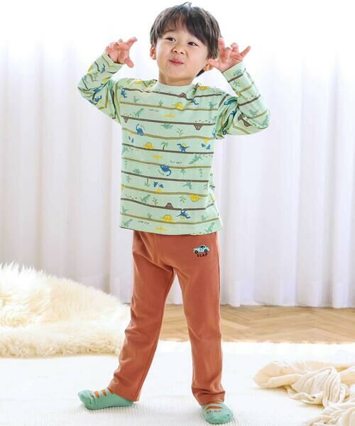 SLAP SLIP / スラップ スリップ Tシャツ | 【スララク/防汚加工/オーガニックコットン】わくわくデザイン男の子長袖Tシャツ(80~130cm) | 詳細18
