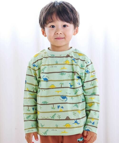 SLAP SLIP / スラップ スリップ Tシャツ | 【スララク/防汚加工/オーガニックコットン】わくわくデザイン男の子長袖Tシャツ(80~130cm) | 詳細19