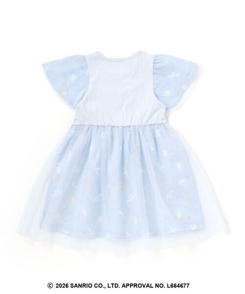 SLAP SLIP / スラップ スリップ ミニ丈・ひざ丈ワンピース | 【シナモロール/ポムポムプリン×SLAPSLIP】総柄プリントふわっとチュールフレアワンピース(90~130cm) | 詳細4