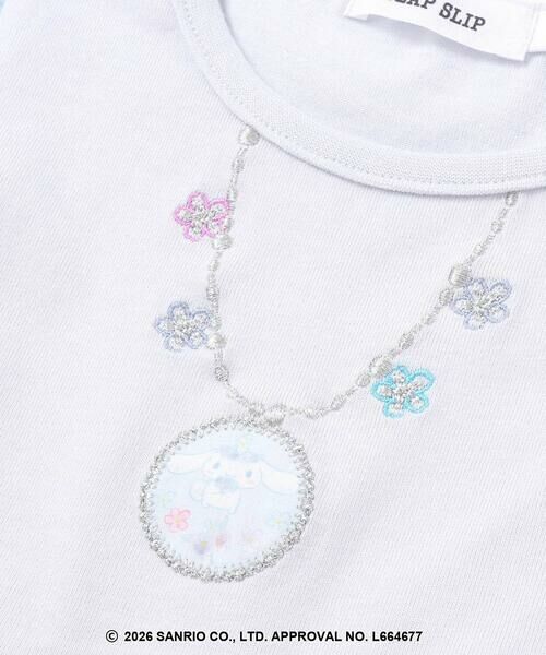 SLAP SLIP / スラップ スリップ ミニ丈・ひざ丈ワンピース | 【シナモロール/ポムポムプリン×SLAPSLIP】総柄プリントふわっとチュールフレアワンピース(90~130cm) | 詳細5