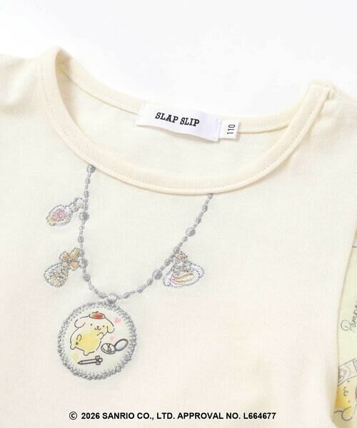 SLAP SLIP / スラップ スリップ ミニ丈・ひざ丈ワンピース | 【シナモロール/ポムポムプリン×SLAPSLIP】総柄プリントふわっとチュールフレアワンピース(90~130cm) | 詳細16