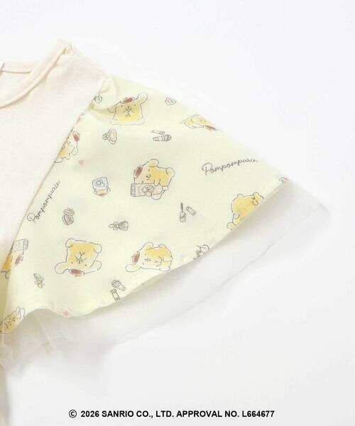 SLAP SLIP / スラップ スリップ ミニ丈・ひざ丈ワンピース | 【シナモロール/ポムポムプリン×SLAPSLIP】総柄プリントふわっとチュールフレアワンピース(90~130cm) | 詳細17