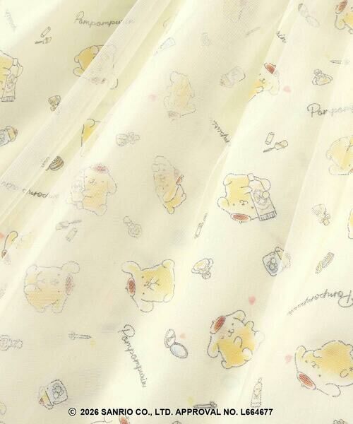 SLAP SLIP / スラップ スリップ ミニ丈・ひざ丈ワンピース | 【シナモロール/ポムポムプリン×SLAPSLIP】総柄プリントふわっとチュールフレアワンピース(90~130cm) | 詳細19