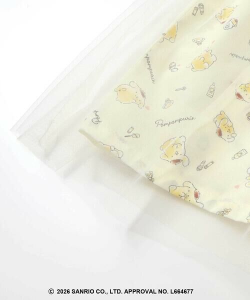 SLAP SLIP / スラップ スリップ ミニ丈・ひざ丈ワンピース | 【シナモロール/ポムポムプリン×SLAPSLIP】総柄プリントふわっとチュールフレアワンピース(90~130cm) | 詳細20