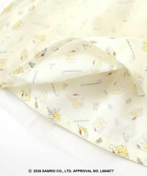 SLAP SLIP / スラップ スリップ ミニ丈・ひざ丈ワンピース | 【シナモロール/ポムポムプリン×SLAPSLIP】総柄プリントふわっとチュールフレアワンピース(90~130cm) | 詳細21