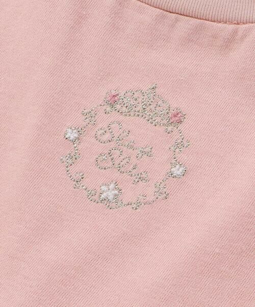 SLAP SLIP / スラップ スリップ ミニ丈・ひざ丈ワンピース | 【スラプリ/お揃い】スパンコールチュールレース天竺ワンピース(80~130cm) | 詳細5