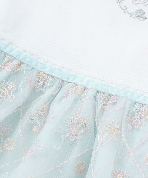 SLAP SLIP / スラップ スリップ ミニ丈・ひざ丈ワンピース | 【スラプリ/お揃い】スパンコールチュールレース天竺ワンピース(80~130cm) | 詳細15