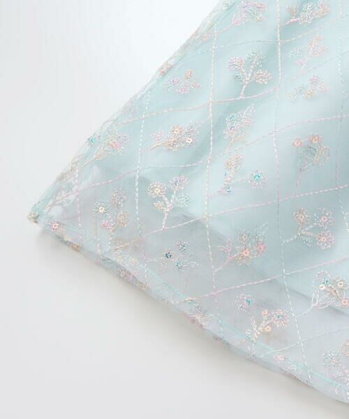 SLAP SLIP / スラップ スリップ ミニ丈・ひざ丈ワンピース | 【スラプリ/お揃い】スパンコールチュールレース天竺ワンピース(80~130cm) | 詳細16