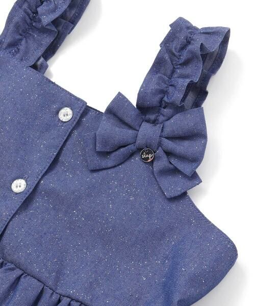 SLAP SLIP / スラップ スリップ その他トップス | ラメデニムビスチェ&ショートパンツセットアップ(90~130cm) | 詳細7