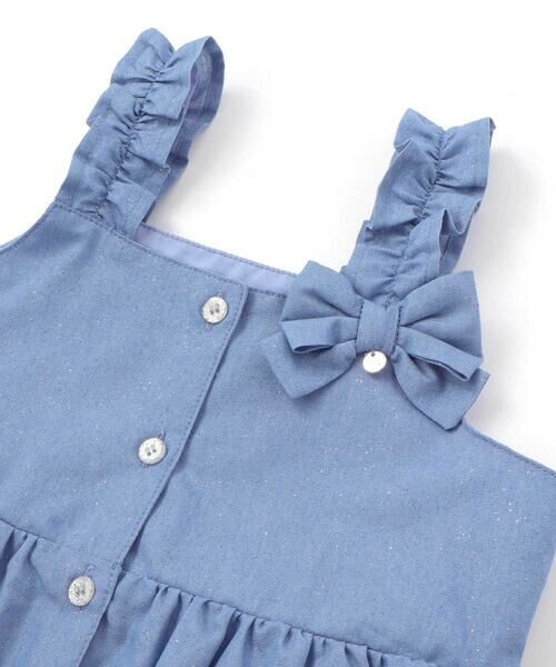 SLAP SLIP / スラップ スリップ その他トップス | ラメデニムビスチェ&ショートパンツセットアップ(90~130cm) | 詳細10