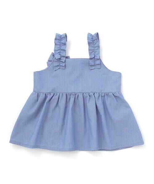 SLAP SLIP / スラップ スリップ その他トップス | ラメデニムビスチェ&ショートパンツセットアップ(90~130cm) | 詳細8