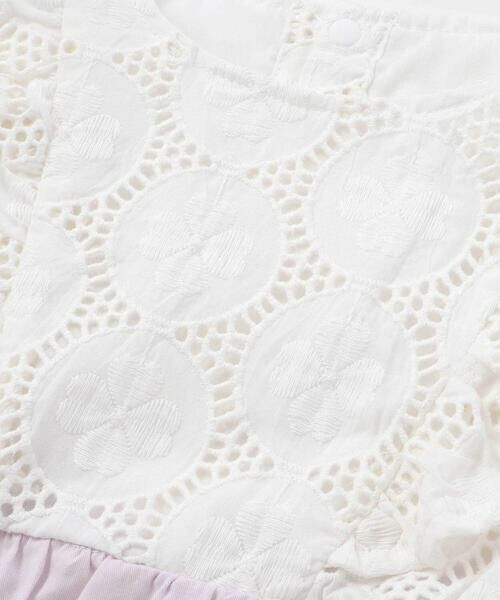 SLAP SLIP / スラップ スリップ ミニ丈・ひざ丈ワンピース | レース切り替え花柄ジャンパースカート(90~130cm) | 詳細11